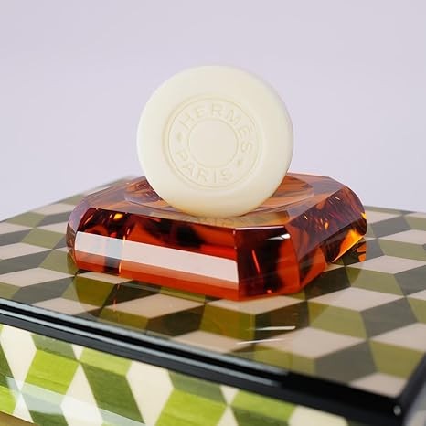 Hermes Eau d'Orange Verte Perfumed Soap 100 gram 3.5 Ounce Round Soap Bar Boxed